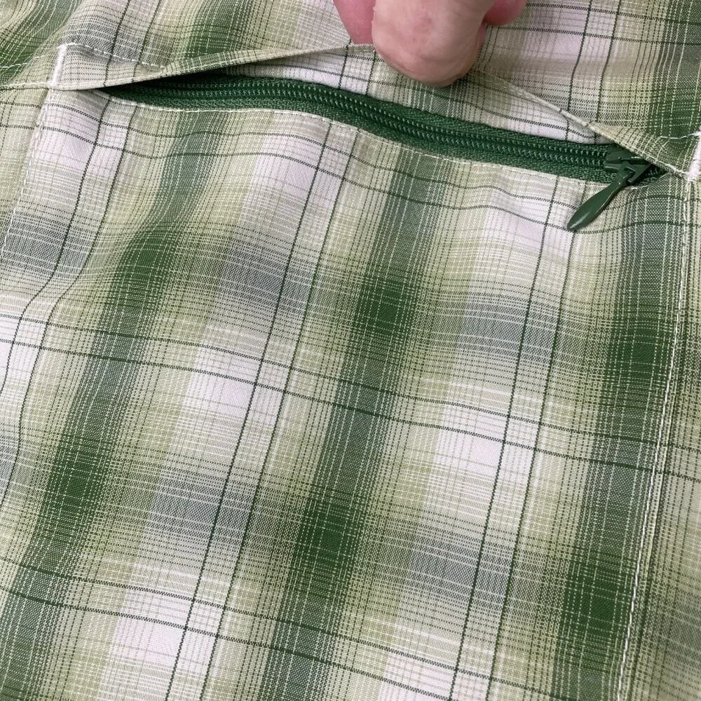 The North Face Tekwear Button Up Shirt Men’s XXL Green Plaid Short Sleeve Hike
